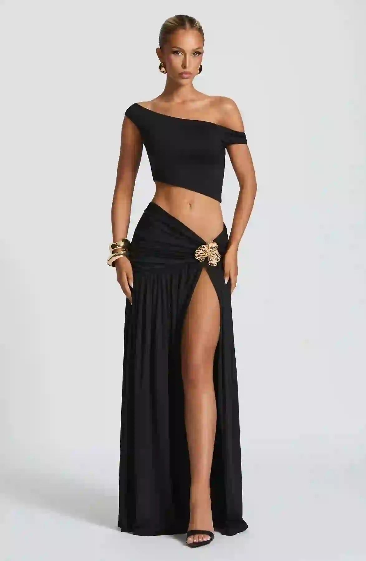 Elegant Maxi Skirt for Women Saira Flowy Long Skirt