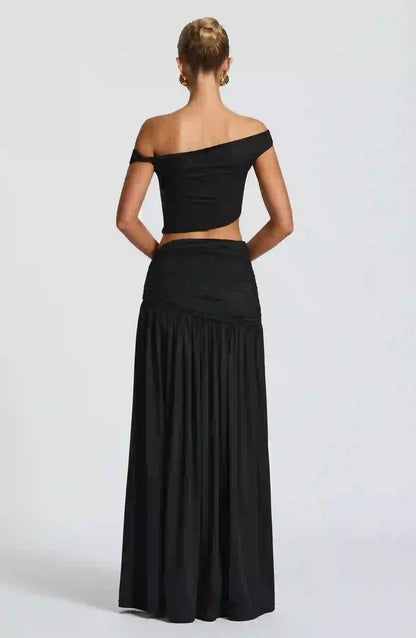 Elegant Maxi Skirt for Women Saira Flowy Long Skirt