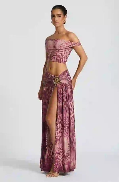 Elegant Maxi Skirt for Women Saira Flowy Long Skirt