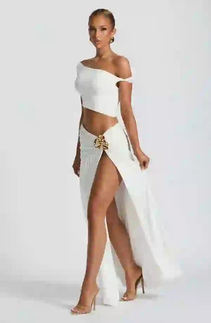 Elegant Maxi Skirt for Women Saira Flowy Long Skirt